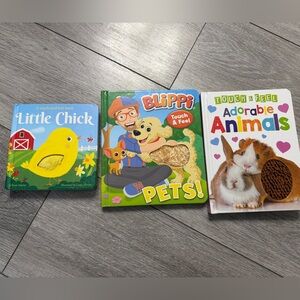 3 Touch and Feel Hardcover Baby Toddler Books